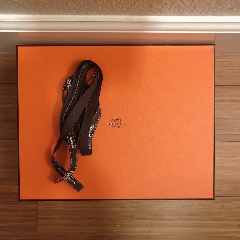 Hermes box and ribbon